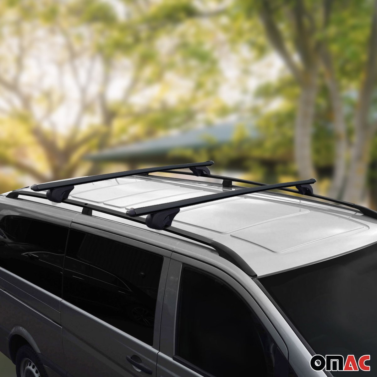 Mercedes Metris Roof Rack - Omac - L3 4721933LB + 9696929XXLB - Black - '03-'14
